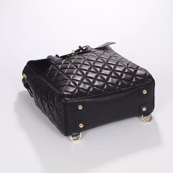 2014 A/W Mulberry Large Cara Delevingne Bag Black Quilted Lamb Nappa